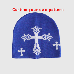 Benutzer definiertes Logo Unisex gestrickt bedruckte Winter mütze Druck Dick Jacquard gestrickt individuell bedruckte Mütze Hochwertige Hüte - Product Image 2