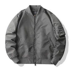 Bomber giacca OEM Design personalizzato di alta qualità da uomo in nylon impermeabile bomber da uomo