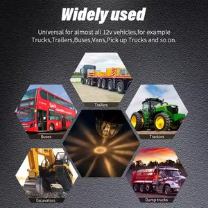 WTTG Alta Qualidade Âmbar Vermelho Branco Brilho Cor Caminhão Luz Decorativa Semi Luz De Melancia De Vidro com Lâmpada Led ou Lâmpada De Halogênio - Product Image 2