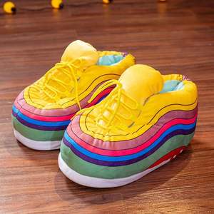 Scarpe di peluche Sneaker pantofole invernali donna uomo Unisex casa pantofole taglia unica - Product Image 3