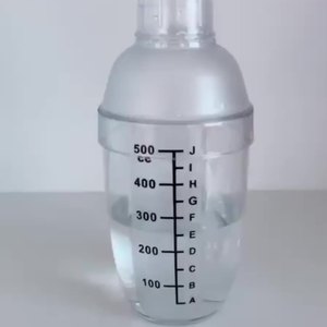Professional Bartender Shakers Tool Plastic Cocktail Shaker <strong>Measurements</strong> Clear <strong>Drink</strong> Mixer Martini Shaker Kit Boston Shaker - Product Image 2