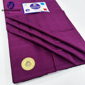 Sinya Chất Lượng Cao 100% Ai Cập Bông Siêu atiku Vải Người Đàn Ông Châu Phi Ren 5 Yards Thụy Sĩ Voile Người Đàn Ông Vải - Product Image 4