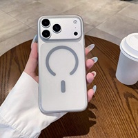 Étui magnétique pour téléphone Apple iPhone Series, coque antichoc en PC avec anneau magnétique, couleur personnalisée