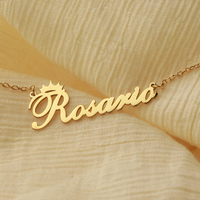 Collier EManco personnalisé avec pendentif couronne et lettre, chaîne en argent, bijou délicat pour anniversaire, fête ou vacances