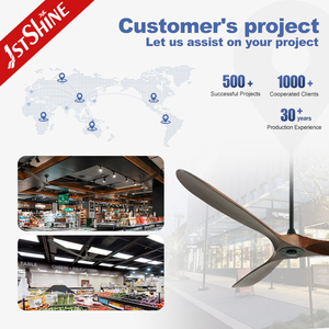 1stshine-ventilador de techo para habitación grande, 3 aspas de madera maciza, downEM - Product Image 5