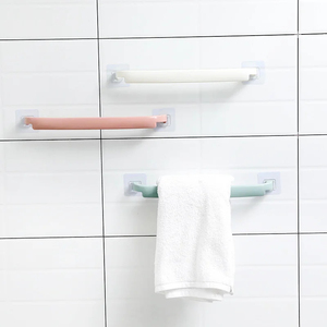 Multifunction Bathroom <b>Towel</b> <b>Rail</b> Hanger <b>Self</b> <b>Adhesive</b> Hanging Hooks Holder Wall Storage for <b>Towel</b> Rack Home Accessories - Product Image 5