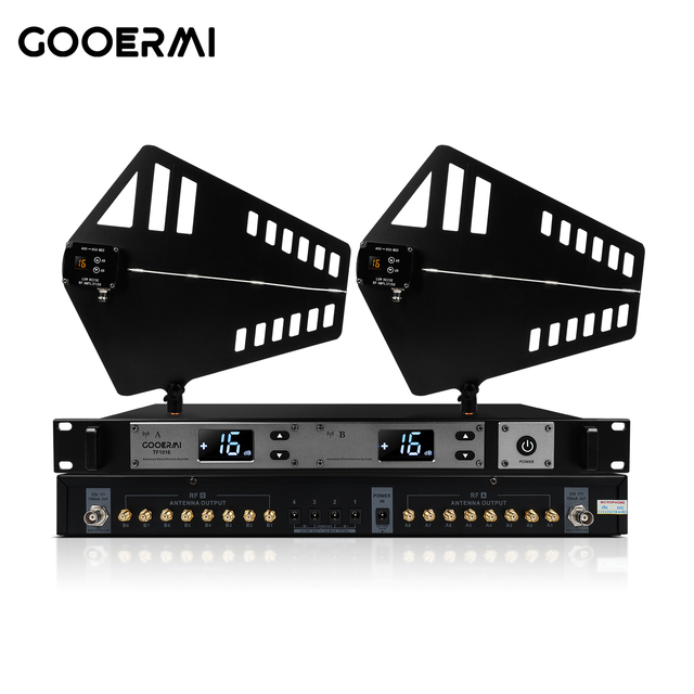 TF1016 UHF Wireless Antenna Distribution System Bundle, Active Directional Receivers with 16 Outputs