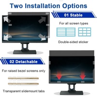 Filtre d'écran anti-espion bidirectionnel pour moniteur BenQ 25 pouces 16:9, protecteur anti-reflets amovible bloquant la lumière bleue