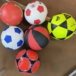 Bóng đá Nhà cung cấp biểu tượng tùy chỉnh chính thức Kích thước cao su giá rẻ bóng đá quả bóng đào tạo kích thước 5 bóng đá bóng chuyền bóng rổ