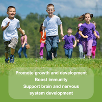 Complément alimentaire multivitaminé pour enfants sous forme de gommes, avec vitamine C, DHA et oméga 3, 6, 9, gommes vitaminées aromatisées aux fruits pour enfants