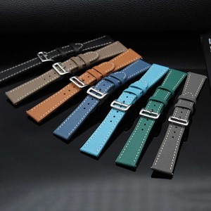 Bracelets de montre en <span class=keywords><strong>cuir</strong></span> de veau pleine fleur 20mm 22mm, faits main, motif palmier, en <span class=keywords><strong>cuir</strong></span> véritable Epsom - Product Image 5