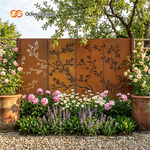 ฉากกั้นห้องเหล็กคอร์เทนตกแต่งทันสมัยสำหรับสวนและบ้าน - Product Image 2
