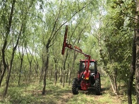 Scies de tracteur Tondeuse montée sur chargeur frontal, Tondeuse frontale, Chargeur de tracteur Taille-haies Sécateur