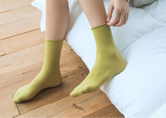 Chaussettes en coton douces et tendance pour femmes, 12 couleurs, style décontracté, décoratives et jolies - Product Image 5
