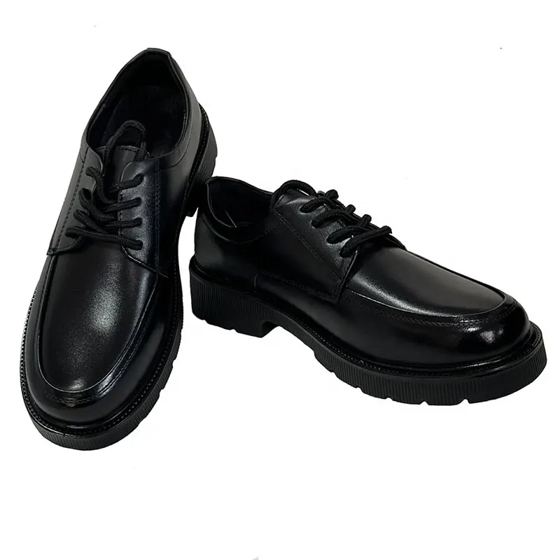 Summer leather shoes business formal soft bottom comfortable work casual wide foot thick bottom big head suit shoes