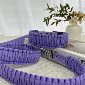 Set kerah dan tali anjing kustom desain mewah & tahan lama Premium UNTUK penggunaan sehari-hari dipersonalisasi dengan nama anjing Anda - Product Image 1