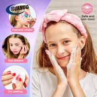 Kit de maquillage pour enfants, lavable, véritable, sûr et non toxique, cadeau pour filles, jouets pour tout-petits, kit de maquillage princesse, kit de maquillage pour enfants