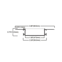 Plafond mur lampe linéaire intégré Alu Profil Extrusion canal cadre encastré profilé en aluminium pour bande lumineuse à LED