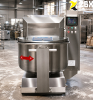 Mélangeur à spirale professionnel en acier inoxydable 304SS, capacité 75Kg 100Kg 125Kg 150Kg, avec tête inclinable et cuve amovible