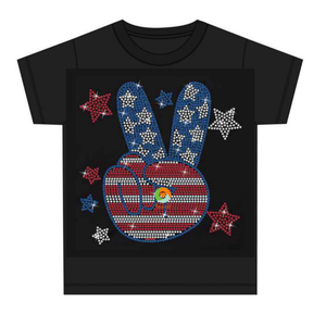 Transferencia de Diamantes de Imitación para el 4 de Julio, Diseño <span class=keywords><strong>Americano</strong></span>, con Cristales Brillantes, para Camisetas - Product Image 2