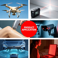 Chip LED Inframerah VCSEL Laser 3535 808nm 3W Daya Tinggi untuk Radar dan Kecantikan