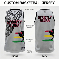 Camiseta de Baloncesto Personalizada Hawaii Maori NZ OEM, Uniforme de Baloncesto con MOQ Bajo, Estilo Reggae Rasta, Camiseta de Baloncesto Personalizada para Entrenamiento de Equipo