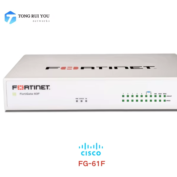 Brand New Fortinet Fortigate FG-61F Next Generation Firewall Wired/Wireless VPN Support 8-Simultaneous Sessions 1.4Gbps