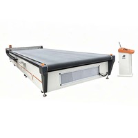 Cutter à lame vibrante CNC à double servomoteur avec table de travail sur mesure pour la découpe de textiles, tapis de voiture, cuir et tissus
