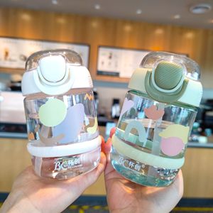 Beichuang Baby Straw Cup 350Ml Pop-Up Lid Portable For Kids And Students - Product Image 1