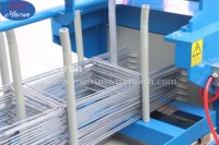 Machine de fabrication de mailles de treillis métallique MEIRUN à haute efficacité, PLC automatique, pompe à engrenages à moteur, soudage à la force des briques, prix compétitif