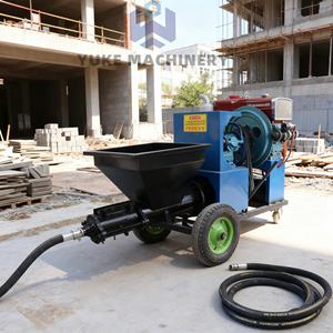 آلة رش الأسمنت والملاط التي تعمل بالديزل، جهاز رش الطلاء والجص الكهربائي قابل للتخصيص مع شهادة CE - Product Image 1
