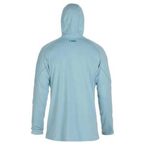 Fabricant OEM sublimation Performance capuche manches longues maillot de pêche chemise UPF 50 Protection solaire pêche à capuche pour hommes - Product Image 2