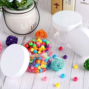 PET 2oz 4oz 8oz 16oz <b>Plastic</b> <b>Jar</b> for Food Nuts Cook Cookie Cosmetic With White <b>Plastic</b> Screw Cap - Product Image 4