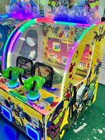 Machine de jeu d'arcade interactive commerciale à monnayeur pour 2 joueurs, tir de balles, pour enfants, idéale pour les centres commerciaux