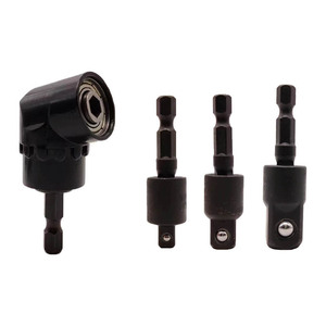 Pneumatic <b>Screwdriver</b> Connecting Rod 1/2 Inch Right <b>Angle</b> Hex To Square Socket Adapter For Electric Wrench - Product Image 1