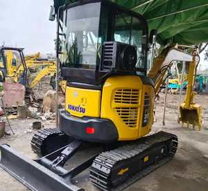 Pour excavatrice sur chenilles PC35MR 3T de fabrication japonaise, moteur EMC |   Excavatrice sur chenilles en caoutchouc d'occasion avec boîte de vitesses pour travaux agricoles et de jardinage - Product Image 2