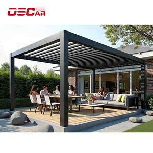 Pérgola Bioclimática de Aluminio para Jardín, Fiestas y Barbacoas, Diseño Ajustable, Soporte de Esquina <span class=keywords><strong>2x2</strong></span> - Product Image 2