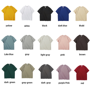 T-shirt surdimensionné 280 g/m², t-shirt homme 100 % coton de haute qualité, t-shirt surdimensionné personnalisé à impression personnalisée, poids lourd - Product Image 2