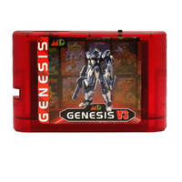 Cartouche Flash en Plastique MD V3 PRO 3000-en-1 pour Console Mega Drive 16 bits - Ajustement Parfait