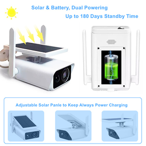 Cámara de Seguridad WiFi con Batería Solar <span class=keywords><strong>ICsee</strong></span> de 4.0MP, con Audio Bidireccional, Detección de Movimiento, Red IP, Gran Angular, Visión Nocturna - Product Image 6