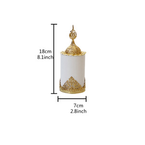 Quemador de Incienso Cónico de Cerámica Hecho a Mano, Decoración Aromática Ecológica de Metal, Nuevo Modelo, Decoración Árabe de Oriente Medio para el Hogar y <span class=keywords><strong>la</strong></span> Oficina - Product Image 6