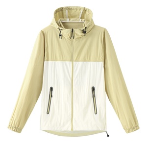 Chaqueta de Verano para Parejas, Anti-UV, de Nailon, con Protección Solar, Cierre de Cremallera, Capucha, Diseño Colorblock, Ligera, Repelente al Agua, para Actividades al Aire Libre - Product Image 6