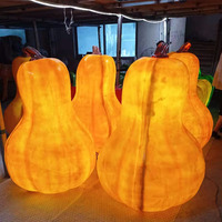 Nouveau Thanksgiving réaliste géant citrouille 3d Art affichage résine artificielle citrouille décor fibre de verre Statue Halloween décorations