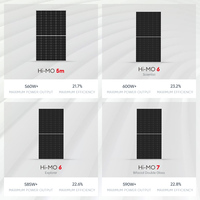 Prix usine Longi Hi Mo 5 6 7 panneaux photovoltaïques 550W 560W 590w 600w 650w 750w panneau solaire de puissance pour résidentiel