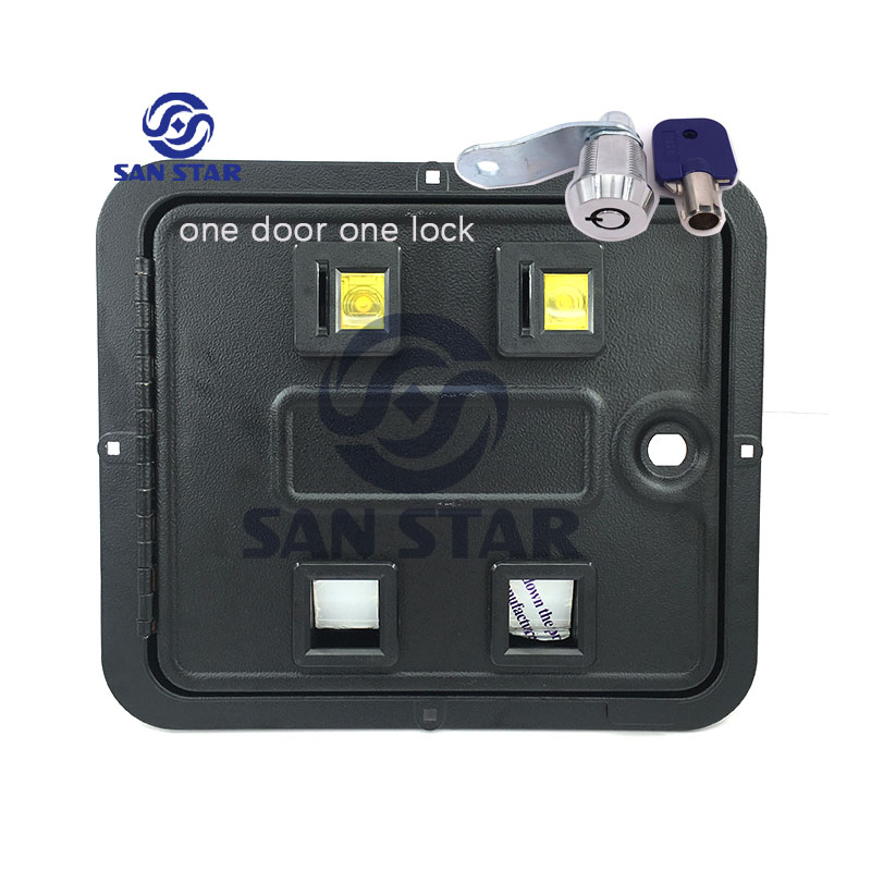 Pinball Machine Coin Door - Double Insertion Metal Door