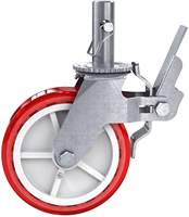 Hanpiao 3 "4" 5 "6" 8 "roulette pivotante de frein roue de verrouillage industrielle pour chariot roulettes PU