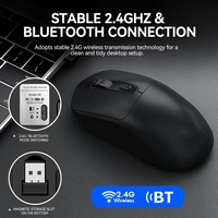 Souris sans fil T-WOLF Thunder Wolf X8 double mode, 4 boutons, design ergonomique, base antidérapante pour le commerce électronique et le bureau