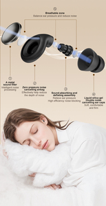 Bouchons d'oreilles en silicone réutilisables et écologiques EP229 pour le sommeil, la protection contre le ronflement et la protection auditive - Product Image 5