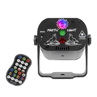 Ihomemix - Mini Láser USB Rojo y Verde, Mini Luz LED para Fiestas, Discotecas, DJ, Proyector Inteligente de 4 Haces