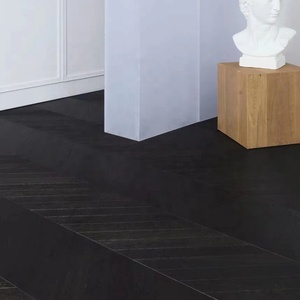 Suelo de madera de <span class=keywords><strong>parquet</strong></span> de roble cepillado negro avanzado Suelo de tablero de madera compuesto multicapa a prueba de humedad - Product Image 5